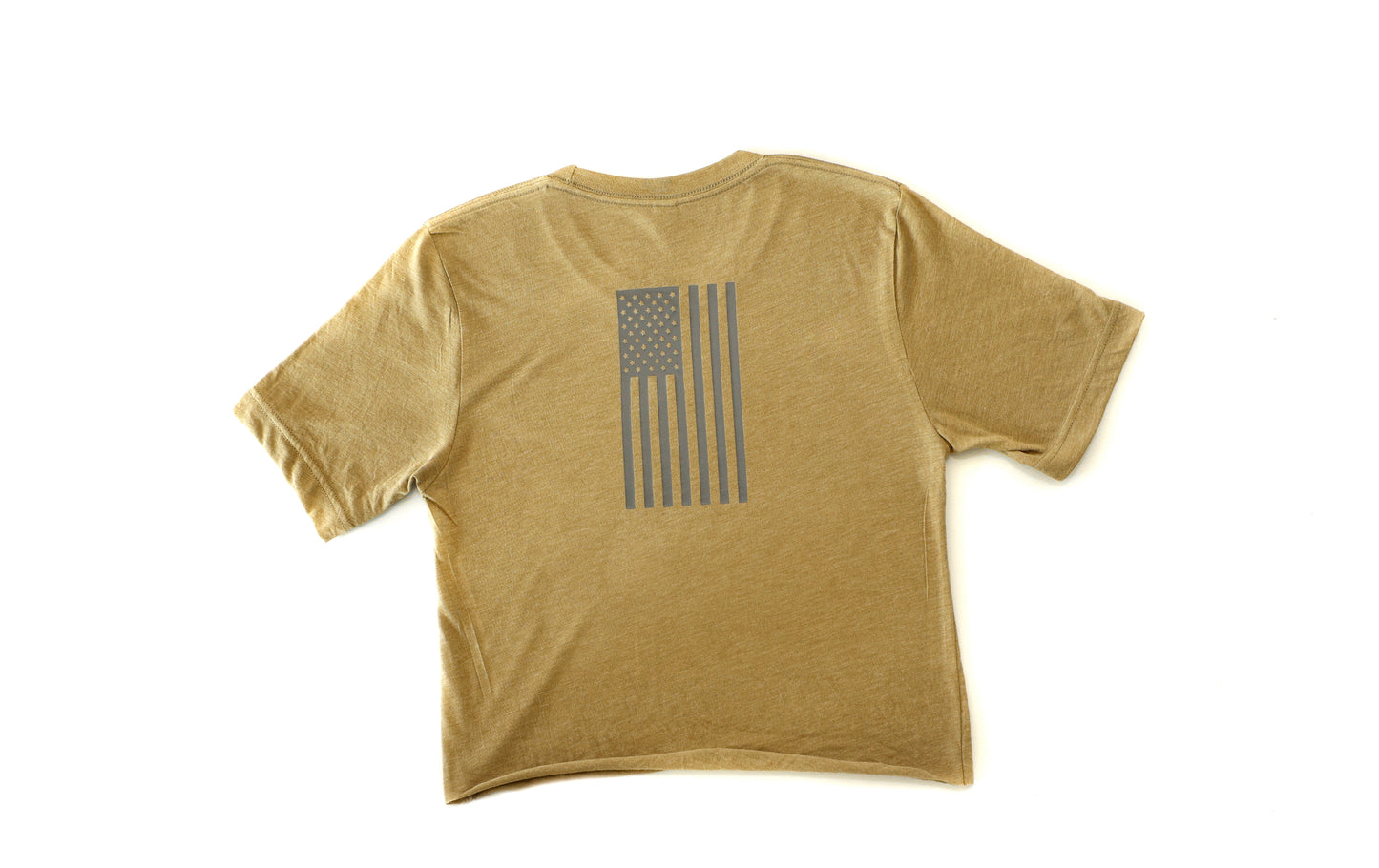 Military Green Cropped Women's T-Shirt