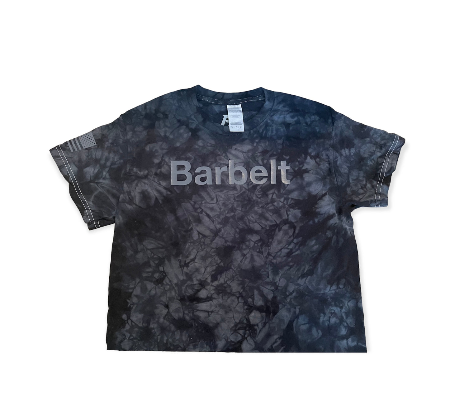 Made in the Storm Cropped - Black Tie Dye