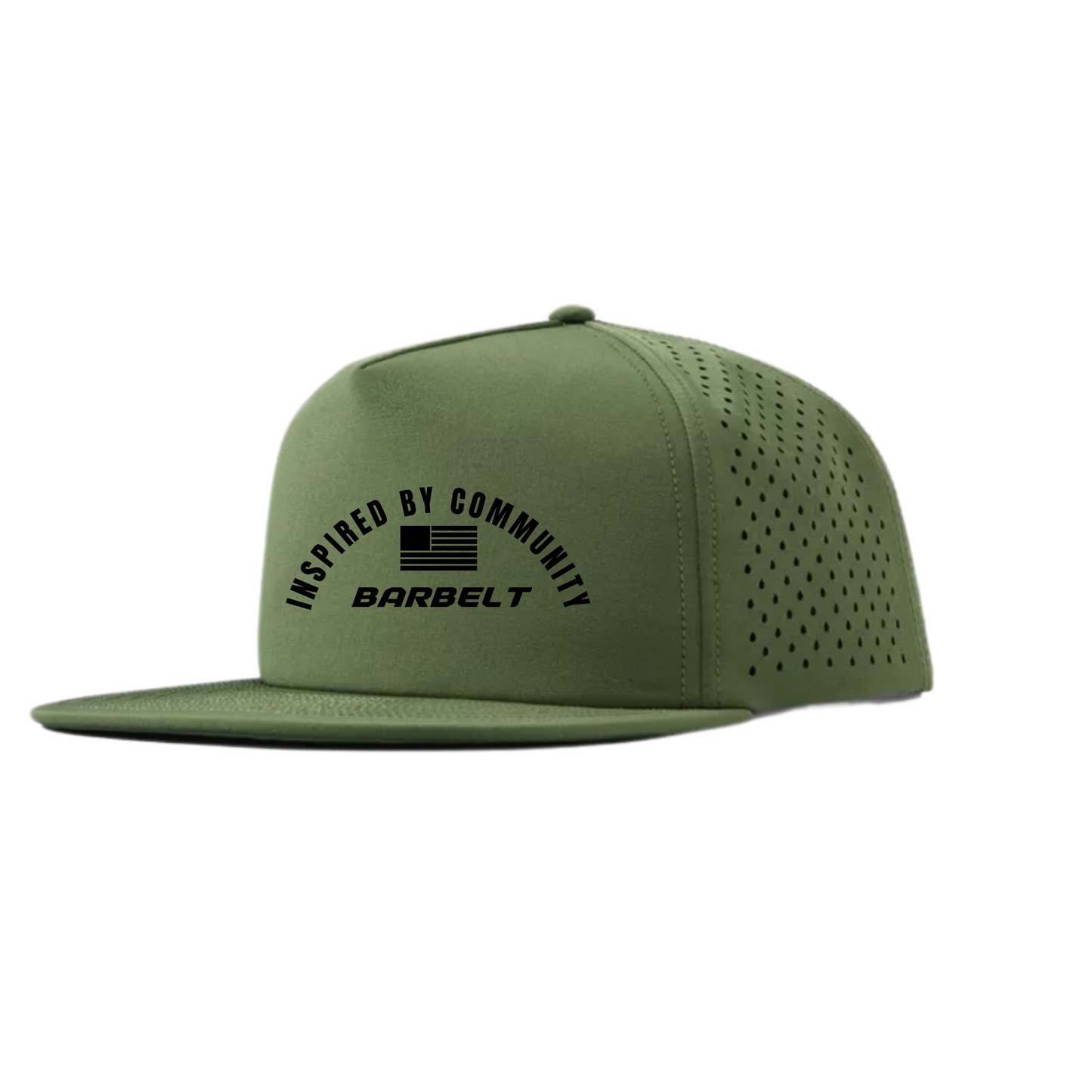 Inspired by Community performance 5-panel snapback hat