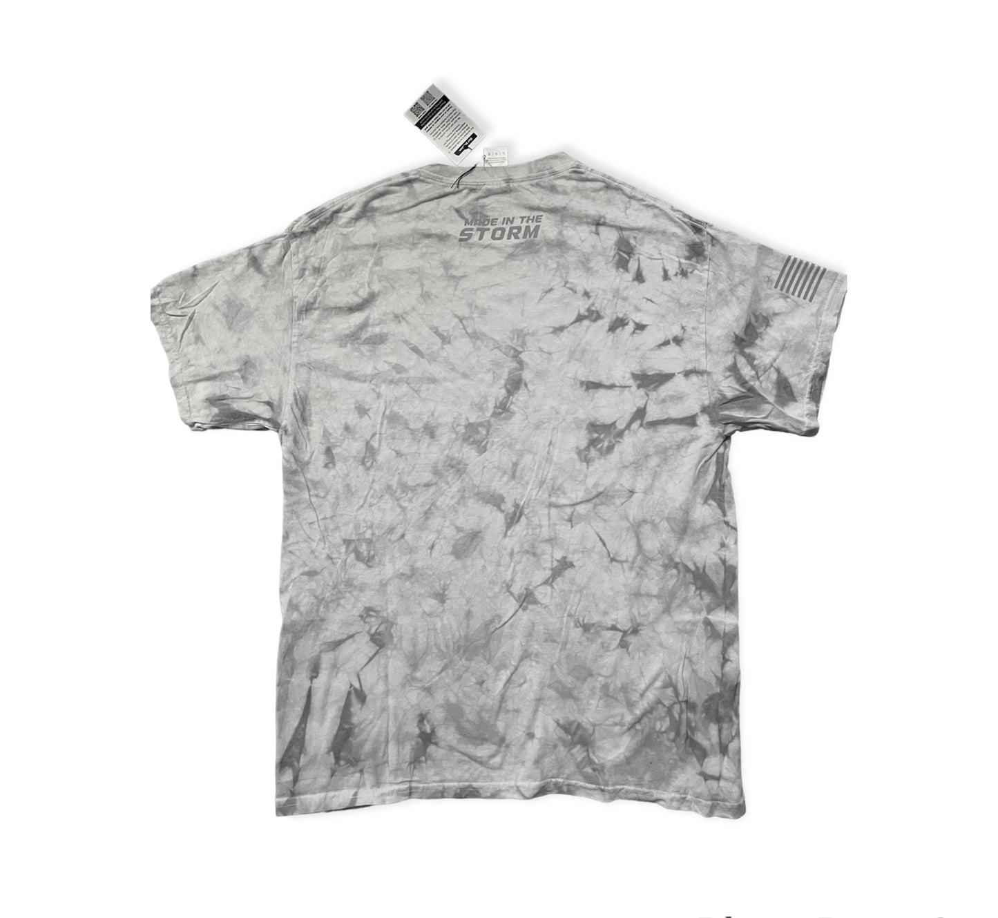 Made in the Storm T-shirt  - Grey Tie Dye