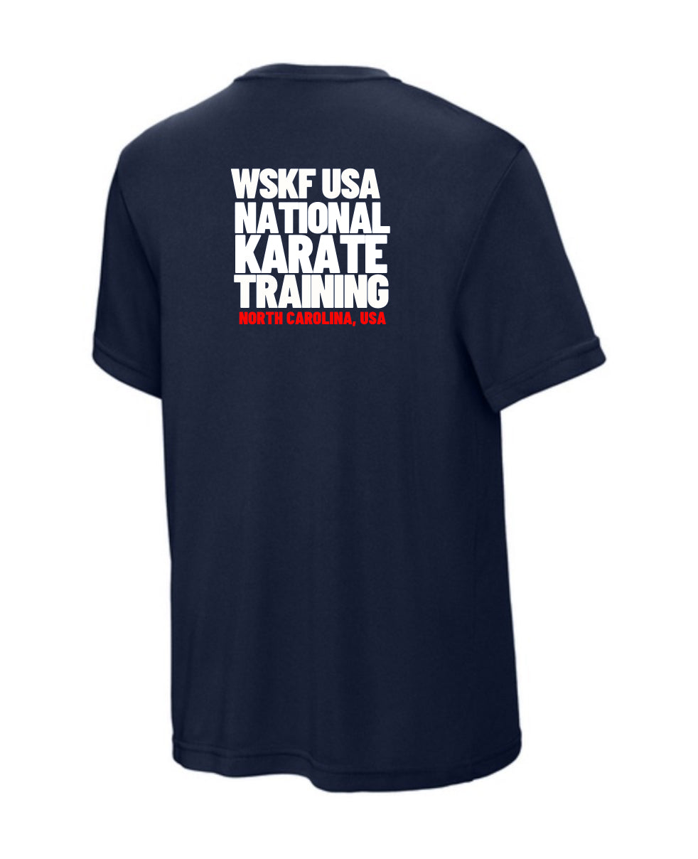 Official T-shirt for WSKF USA Karate National Training (Dry Fit)