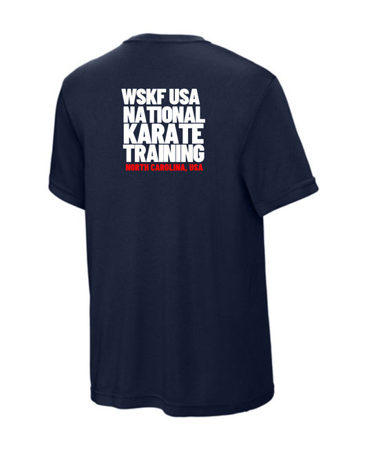 Official T-shirt for WSKF USA Karate National Training (Dry Fit)